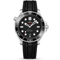 Seamaster Diver 300m 42mm Black Dial Men's Rubber Strap Watch