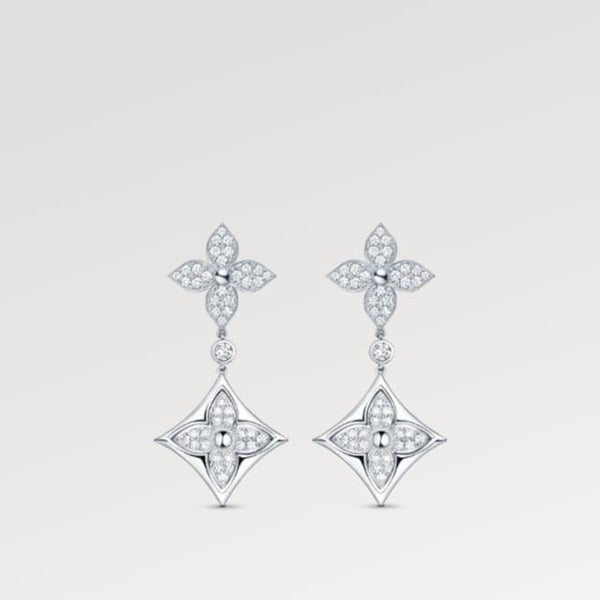 LV Louis Vuitton COLOR BLOSSOM LONG EARRINGS Q96501