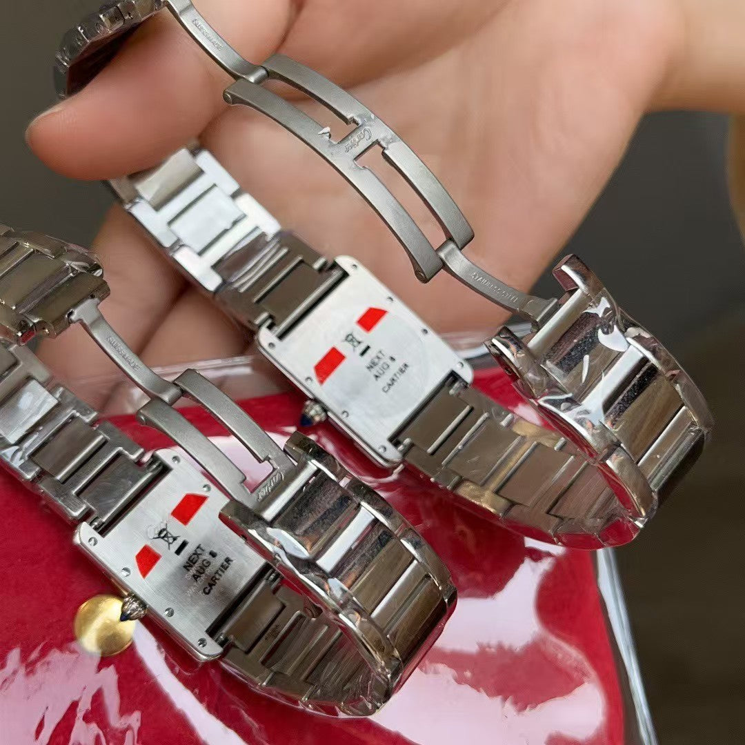 Cartier Tank Must  Stainless steel strap Watch