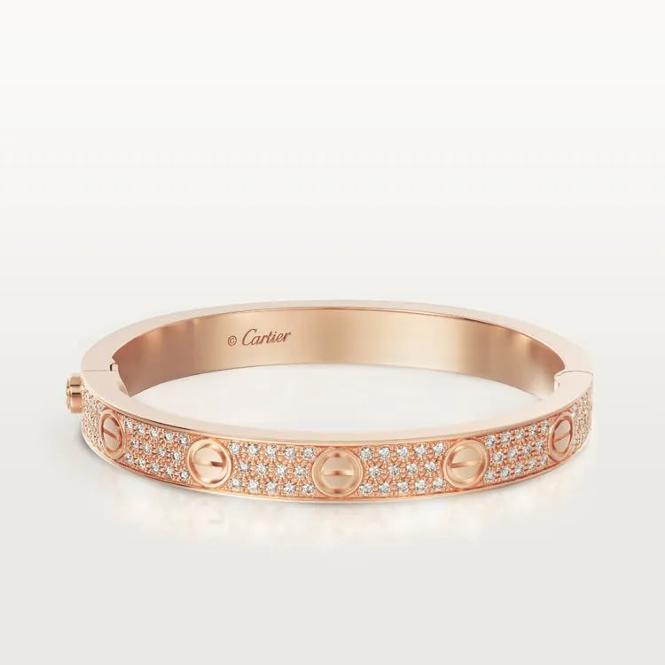 LOVE BRACELET, DIAMOND-PAVED