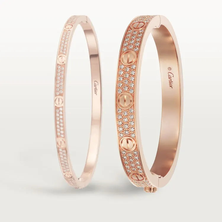LOVE BRACELET, DIAMOND-PAVED