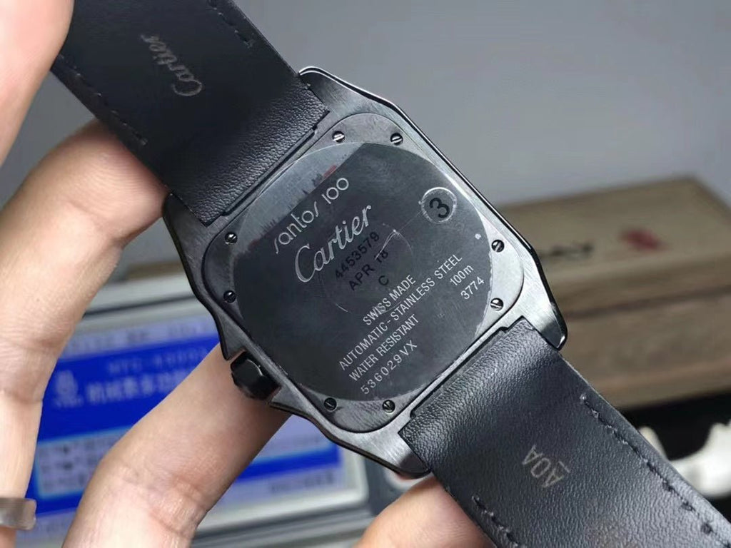 Cartier Santos 100 Carbon Watch LM WSSA0006