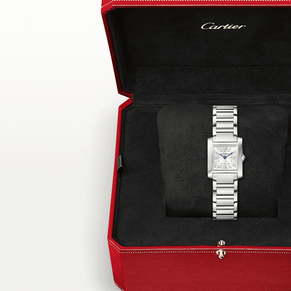 Tank Franaise Small Steel Ladies Bracelet Watch