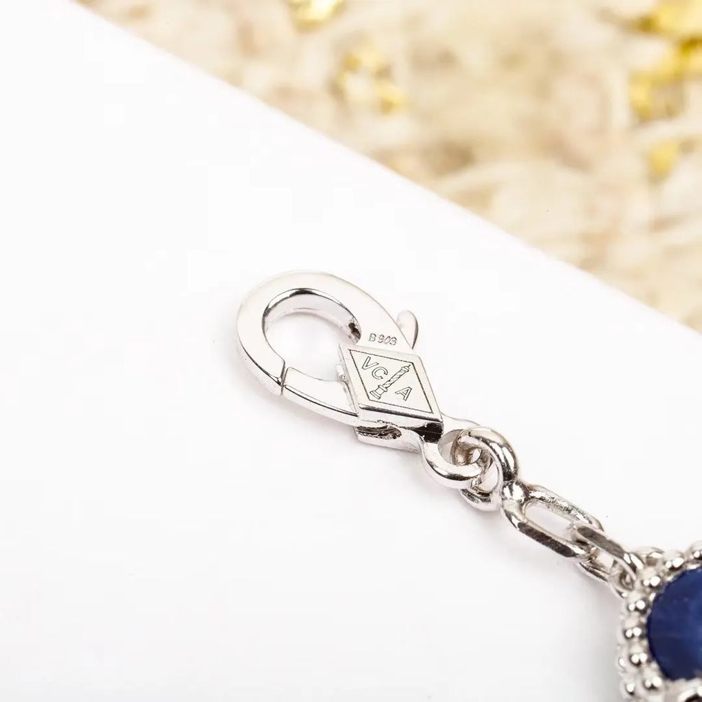 Van Cleef & Arpels Four Leaf Clover Pietersite Bracelet