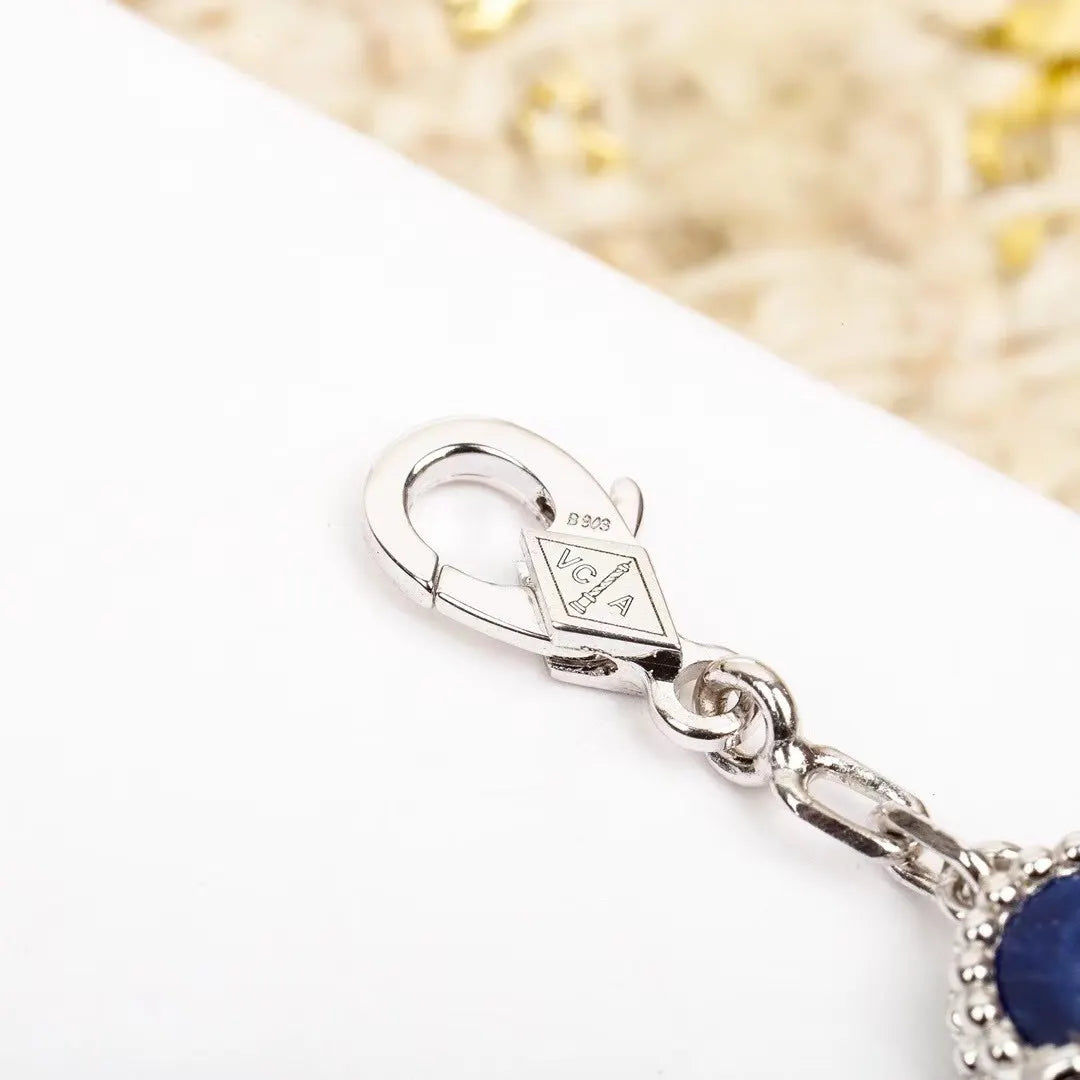 Van Cleef & Arpels Four Leaf Clover Pietersite Bracelet