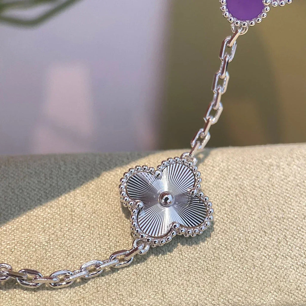 New  CLOVER 5 MOTIF VIOLET BRACELET COLLECTION