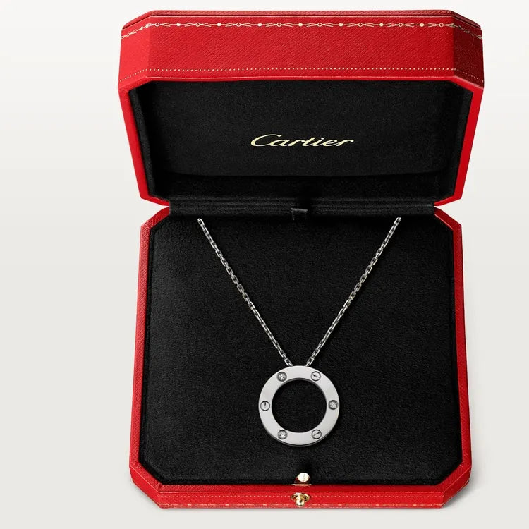 LOVE NECKLACE, 3 DIAMONDS