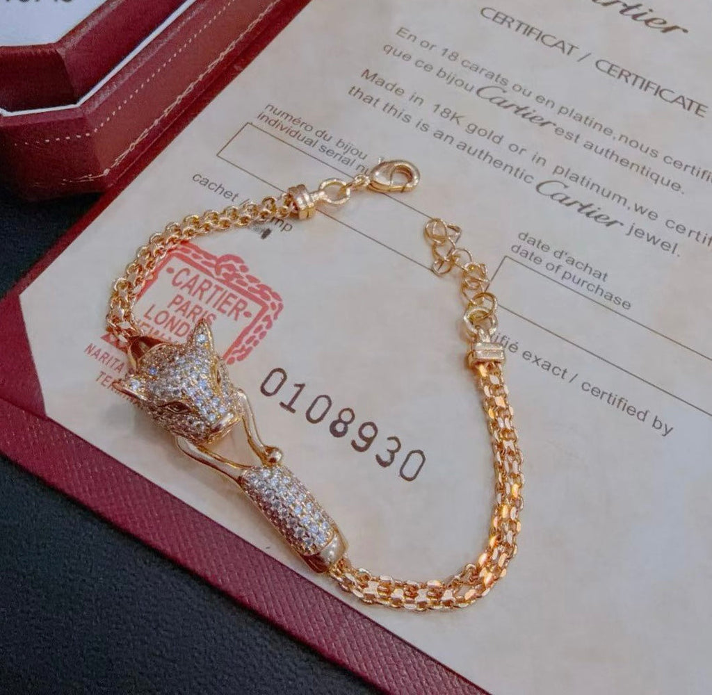 PANTHERE  BRACELET DIAMONDS