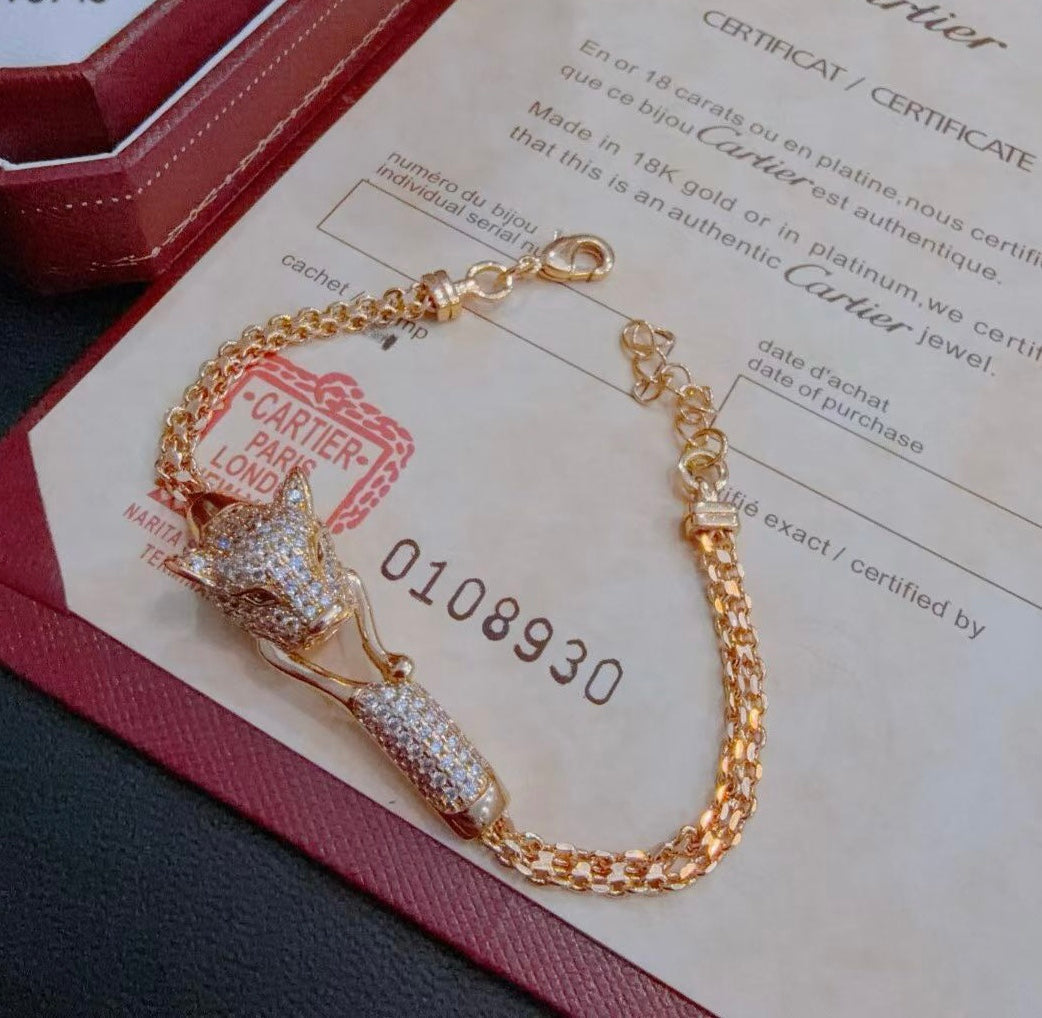 PANTHERE  BRACELET DIAMONDS