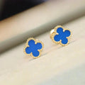 CLOVER MINI 9.5MM TURQUOISE EARRINGS