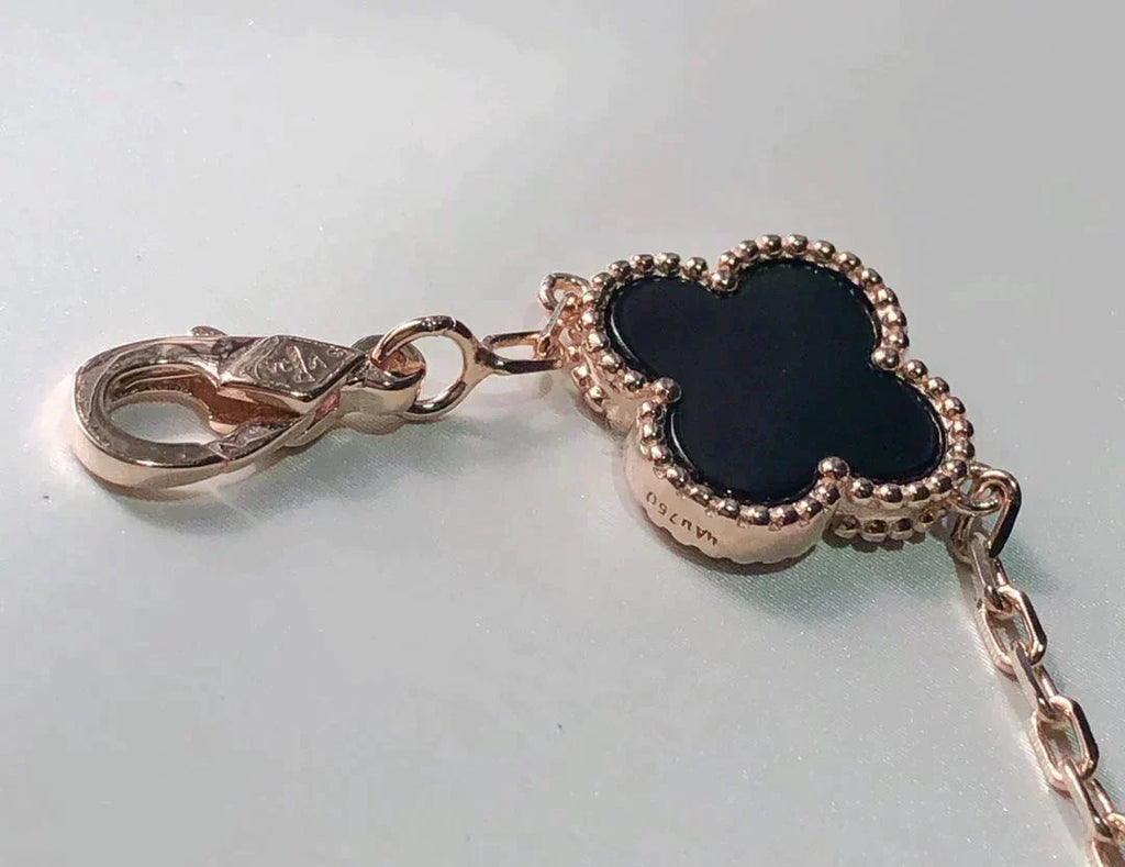 New CLOVER 5 MOTIFS MULTICOLOR BRACELET