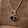 CHAINE VERSO BLACK CERAMIC NECKLACE