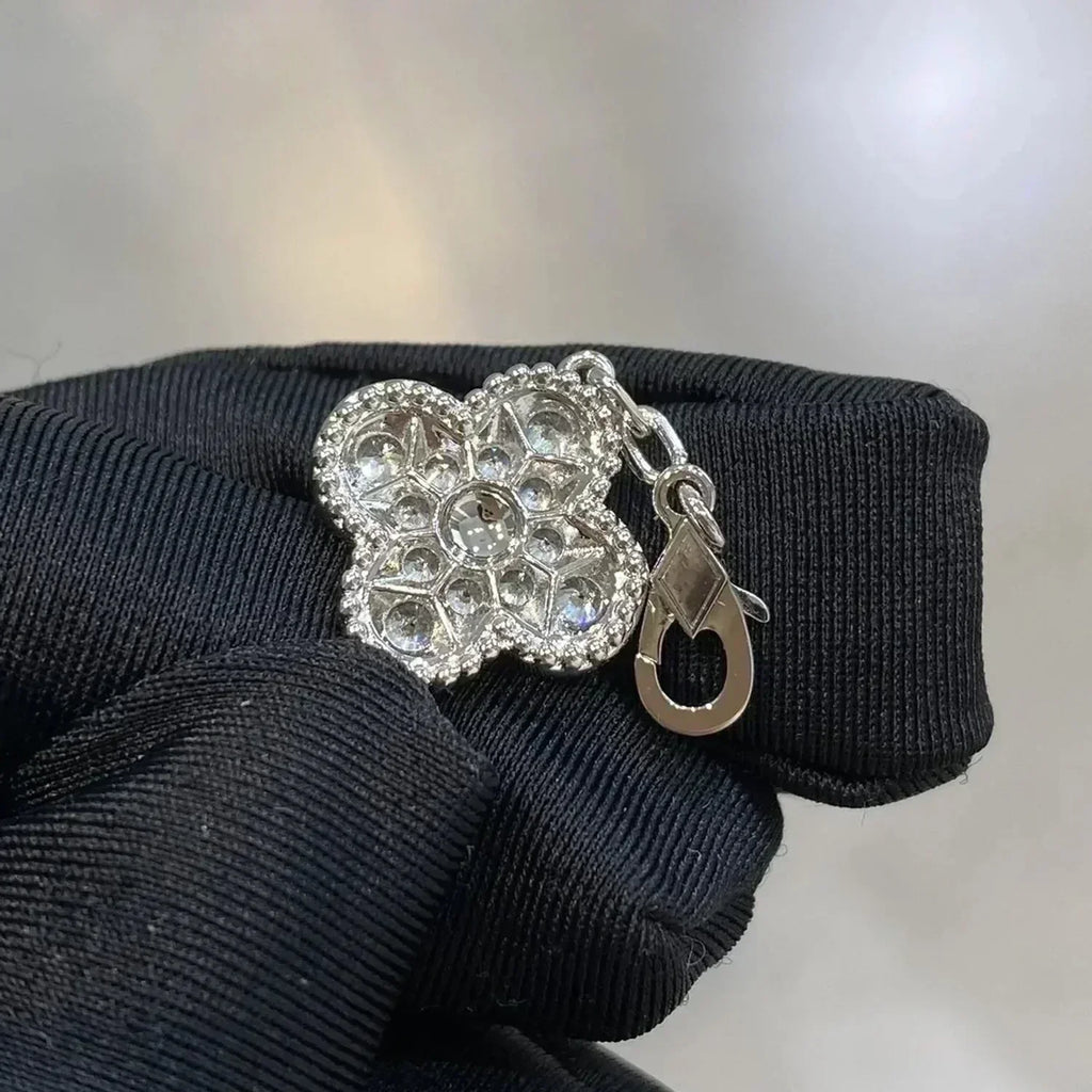 New  CLOVER 5 MOTIF FULL DIAMOND BRACELET COLLECTION