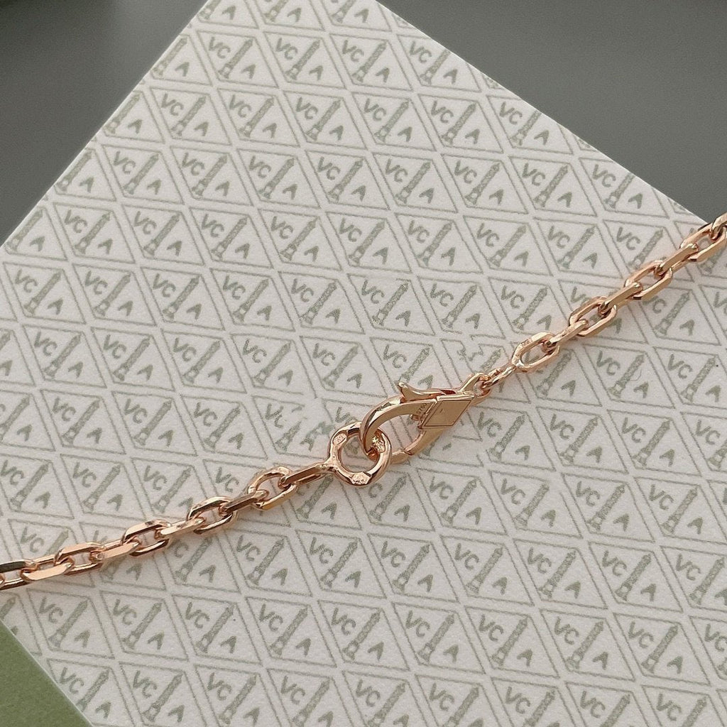 LUCKY SPRING 15 MOTIFS ROSE GOLD NECKLACE