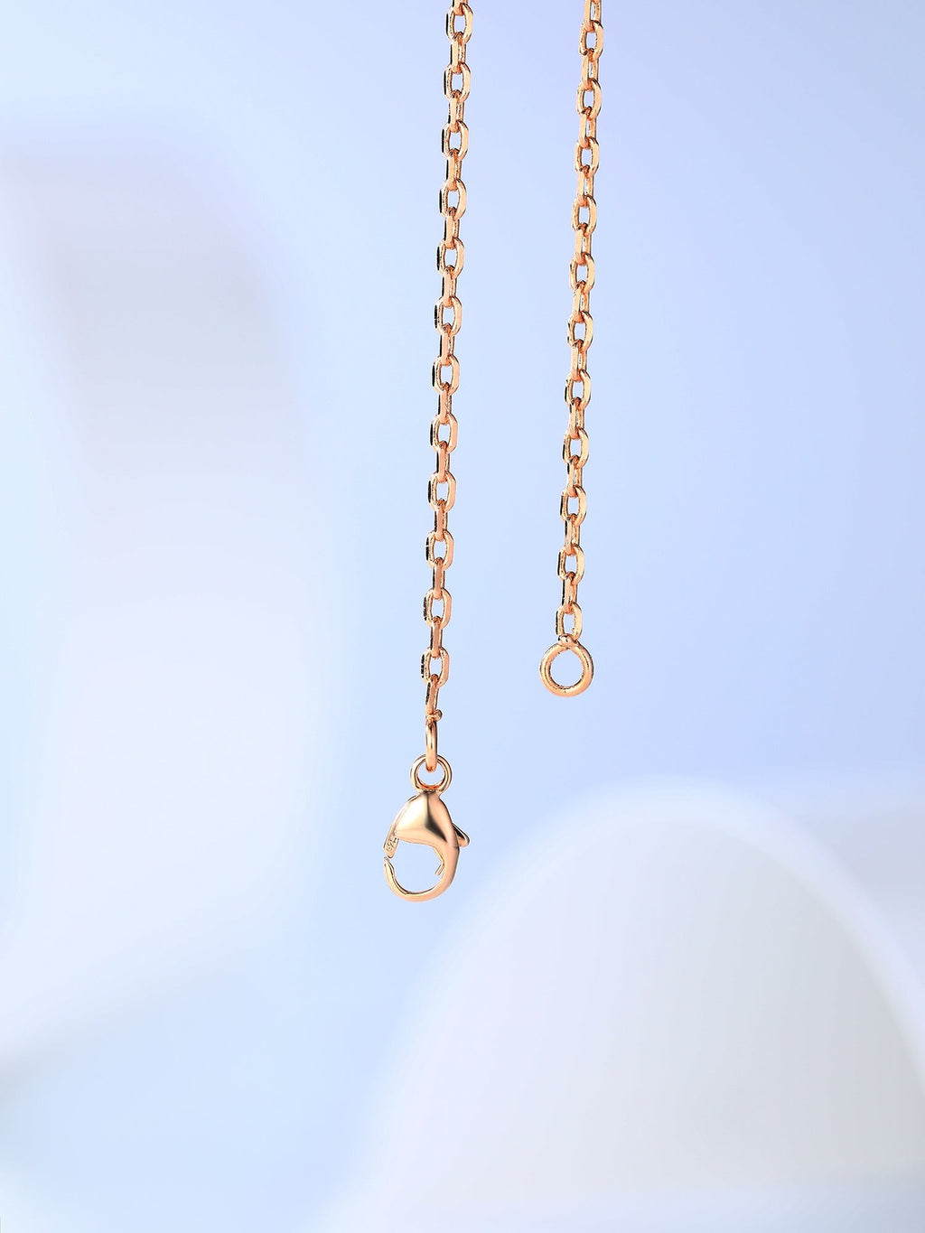 H CAGE PINK GOLD NECKLACE