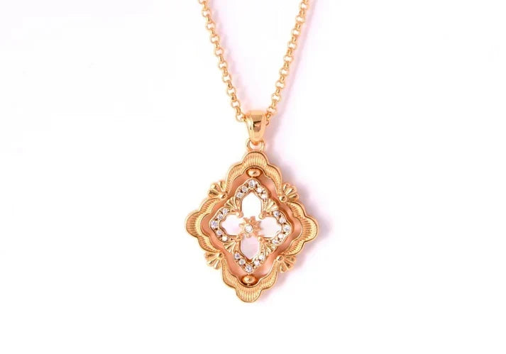 B.C.L ENAMEL ROTATING SINGLE-DIAMOND NECKLACE£¨Various colors£©