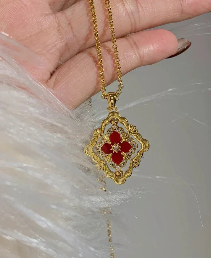 B.C.L ENAMEL ROTATING SINGLE-DIAMOND NECKLACE£¨Various colors£©