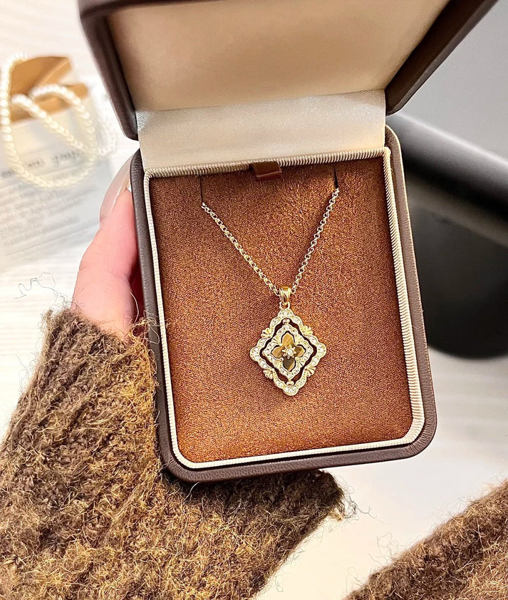 B.C.L ENAMEL ROTATING SINGLE-DIAMOND NECKLACE£¨Various colors£©