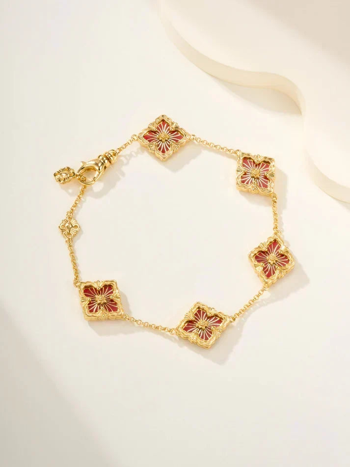B.C.L ENAMELED Five-Flower Bracelet£¨Various Colors)