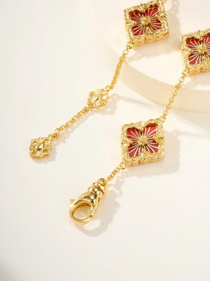 B.C.L ENAMELED Five-Flower Bracelet£¨Various Colors)