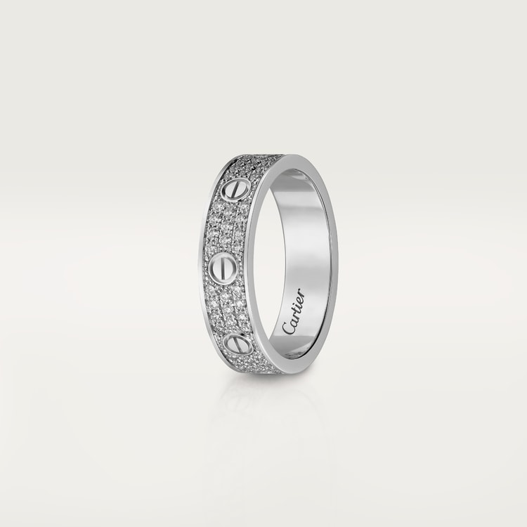 LOVE WEDDING BAND, DIAMOND-PAVED