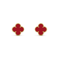 CLOVER MINI 9.5MM CARNELIAN EARRINGS