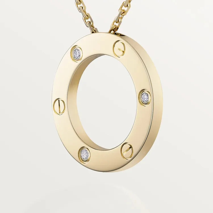 LOVE NECKLACE, 3 DIAMONDS