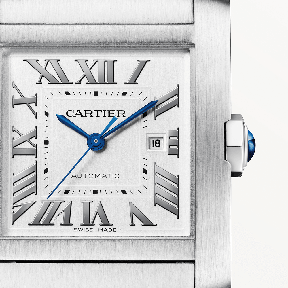 Tank Franaise Large Automatic Steel Bracelet Watch