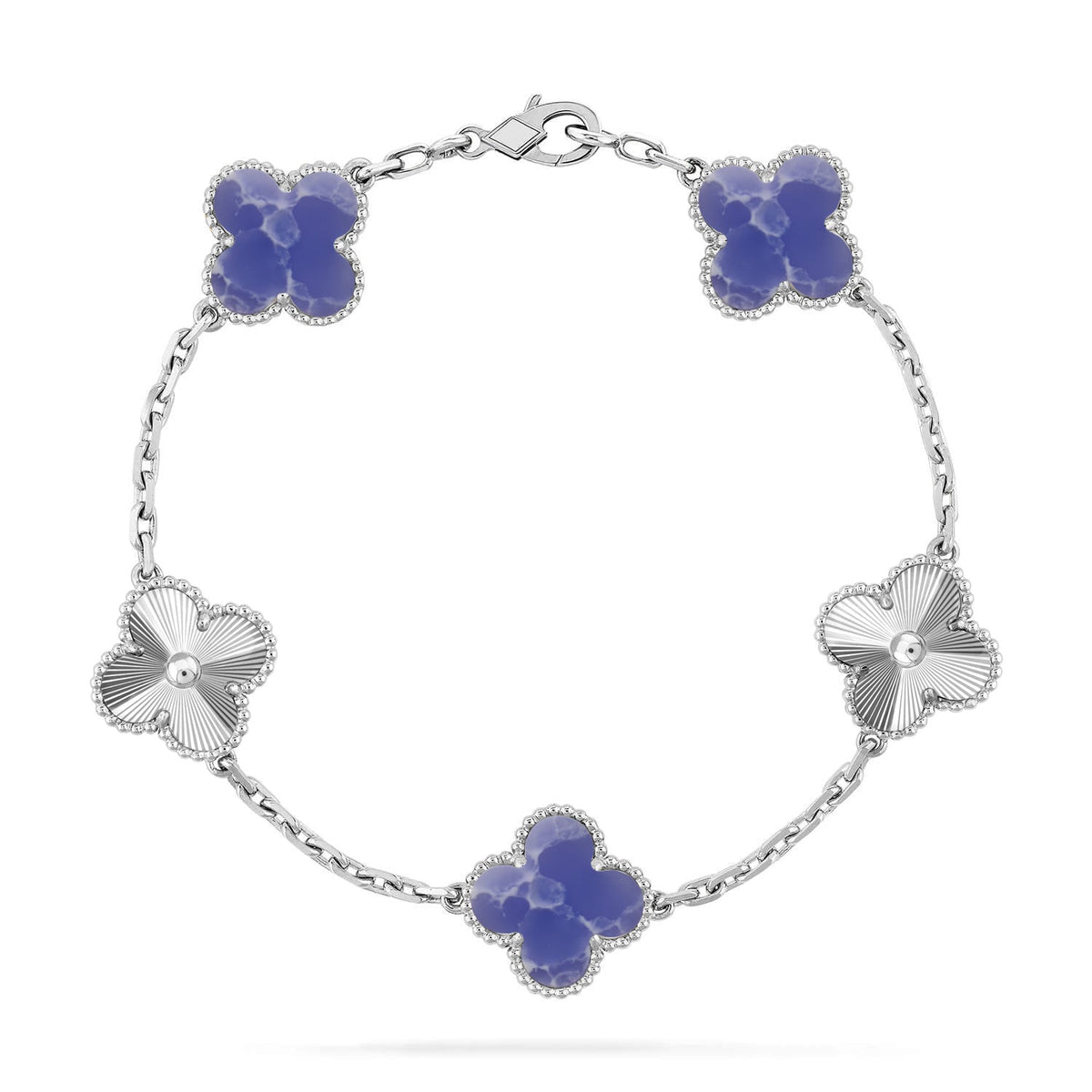 New CLOVER 5 MOTIF BLUE VEINS BRACELET COLLECTION