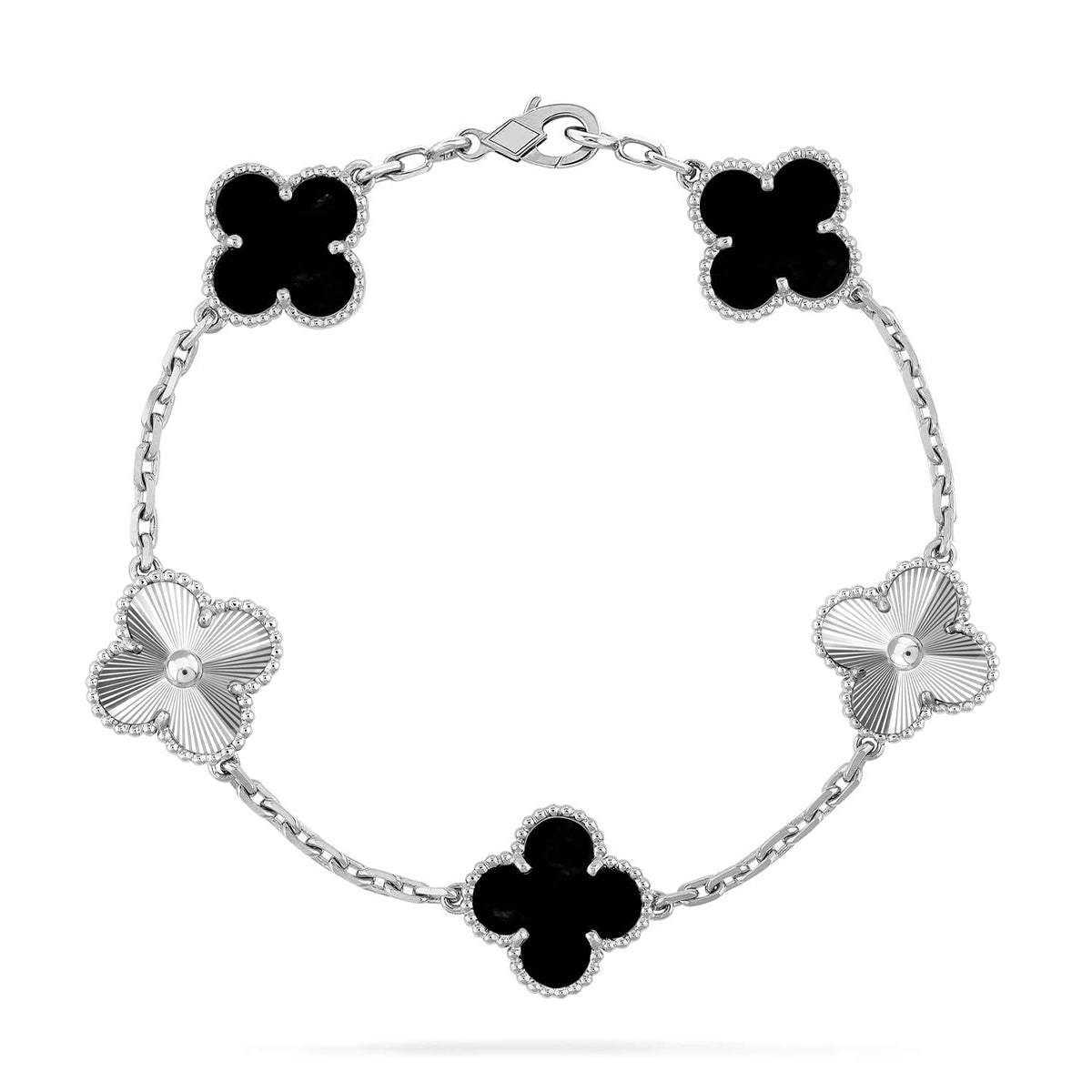 New CLOVER 5 MOTIF ONYXS BRACELET COLLECTION