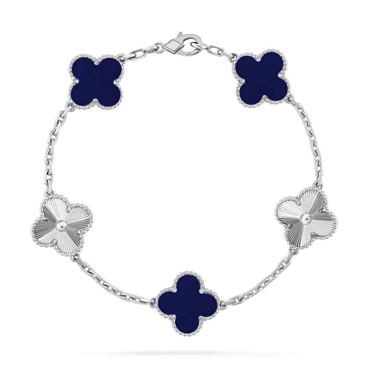 New CLOVER 5 MOTIF LAPIS LAZULI BRACELET COLLECTION