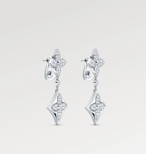 LV Louis Vuitton COLOR BLOSSOM LONG EARRINGS Q96501