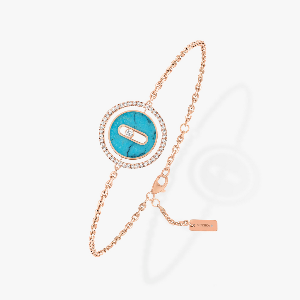 MOVE TURQUOISE PINK GOLD DIAMOND BRACELET
