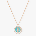 MOVE 3 DIAMONDS TURQUOISE PINK GOLD DIAMOND NECKLACE
