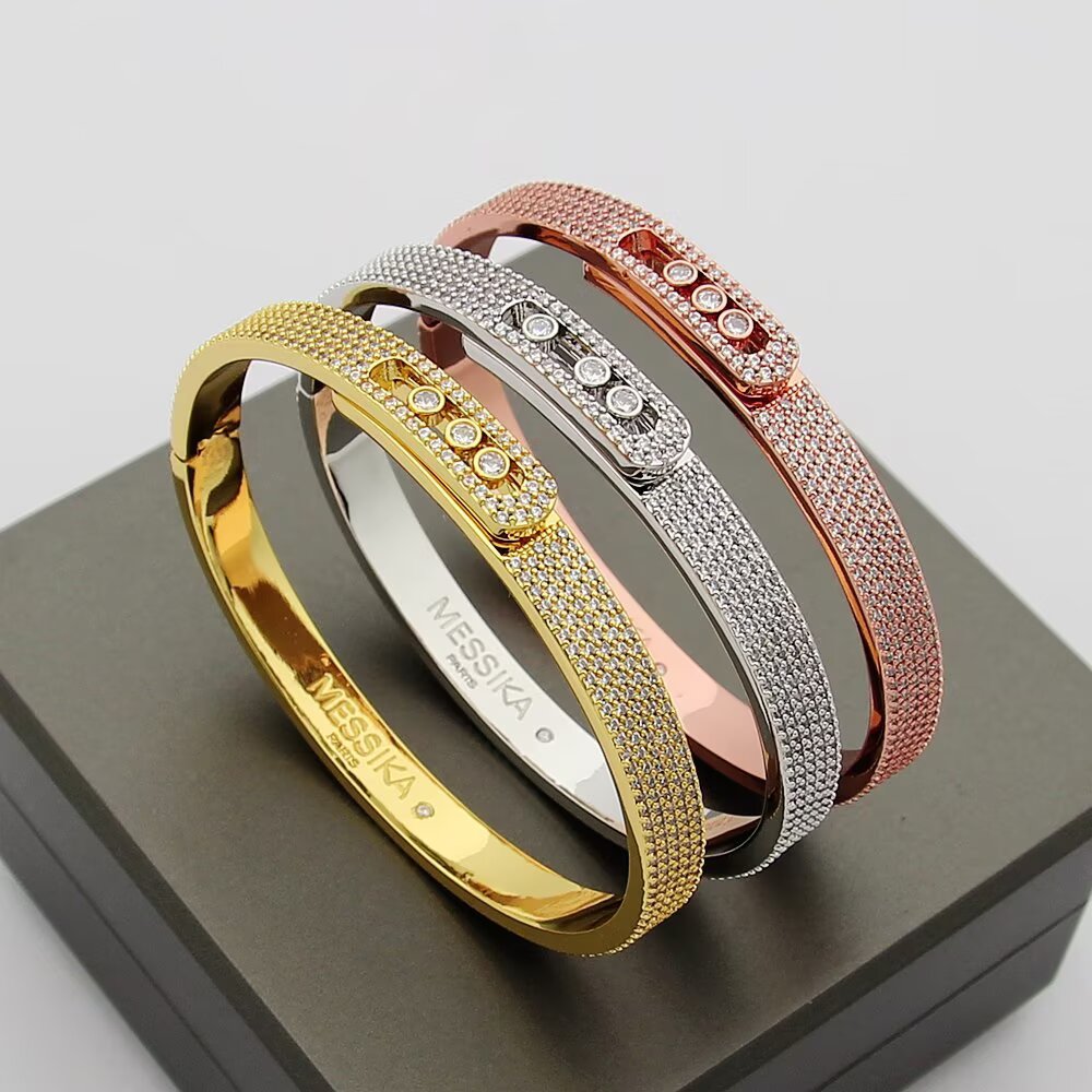 Move Noa Full Pavé Diamond Bangle Bracelet