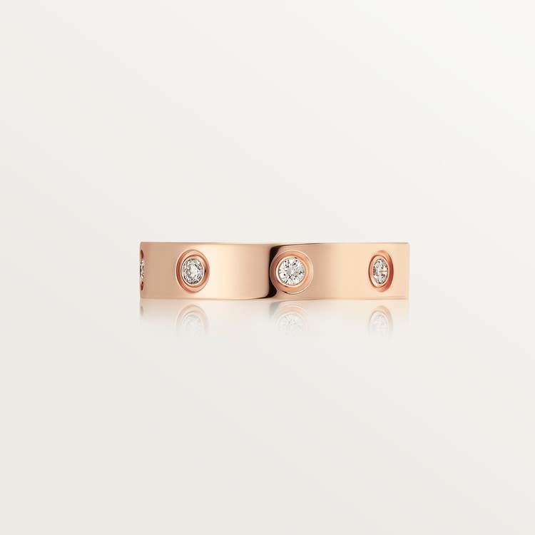 LOVE WEDDING BAND, 8 DIAMONDS