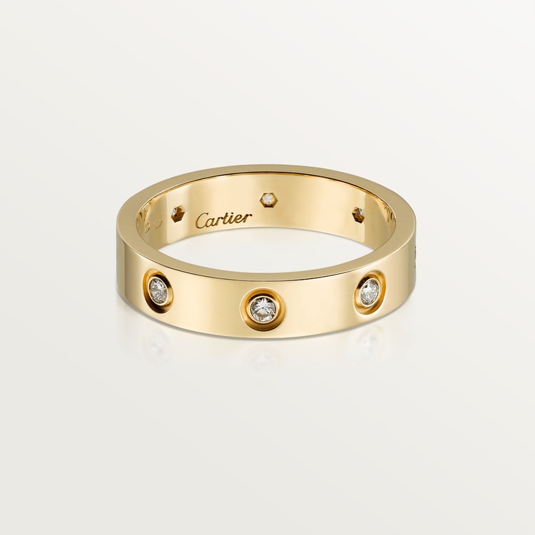 LOVE WEDDING BAND, 8 DIAMONDS