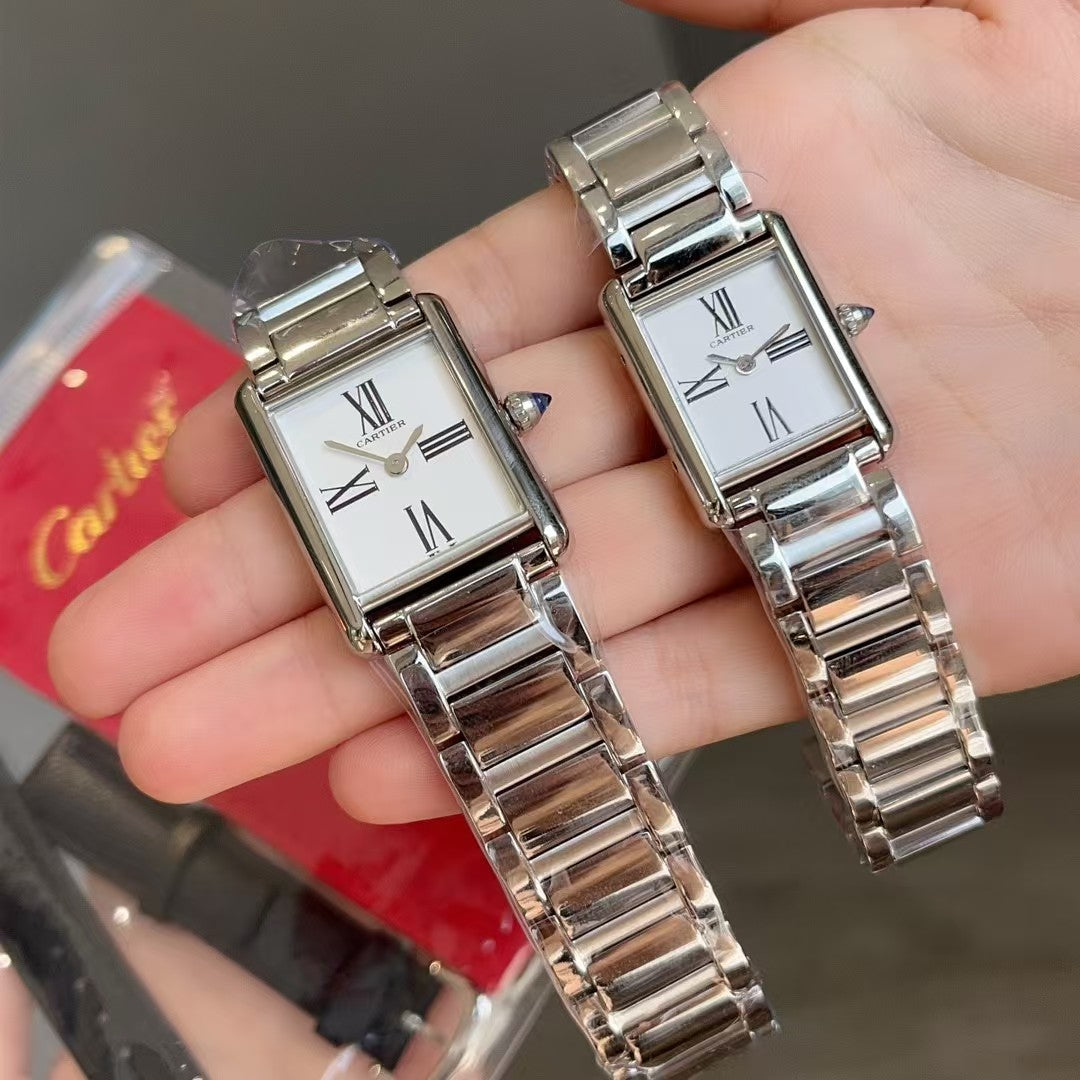 Cartier Tank Must  Stainless steel strap Watch