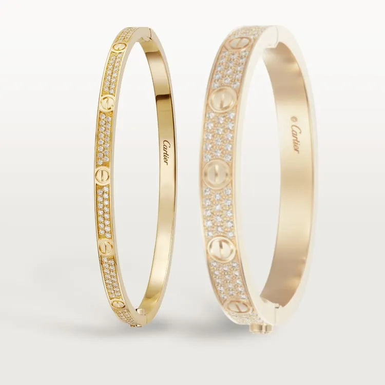 LOVE BRACELET, SMALL MODEL, PAVED