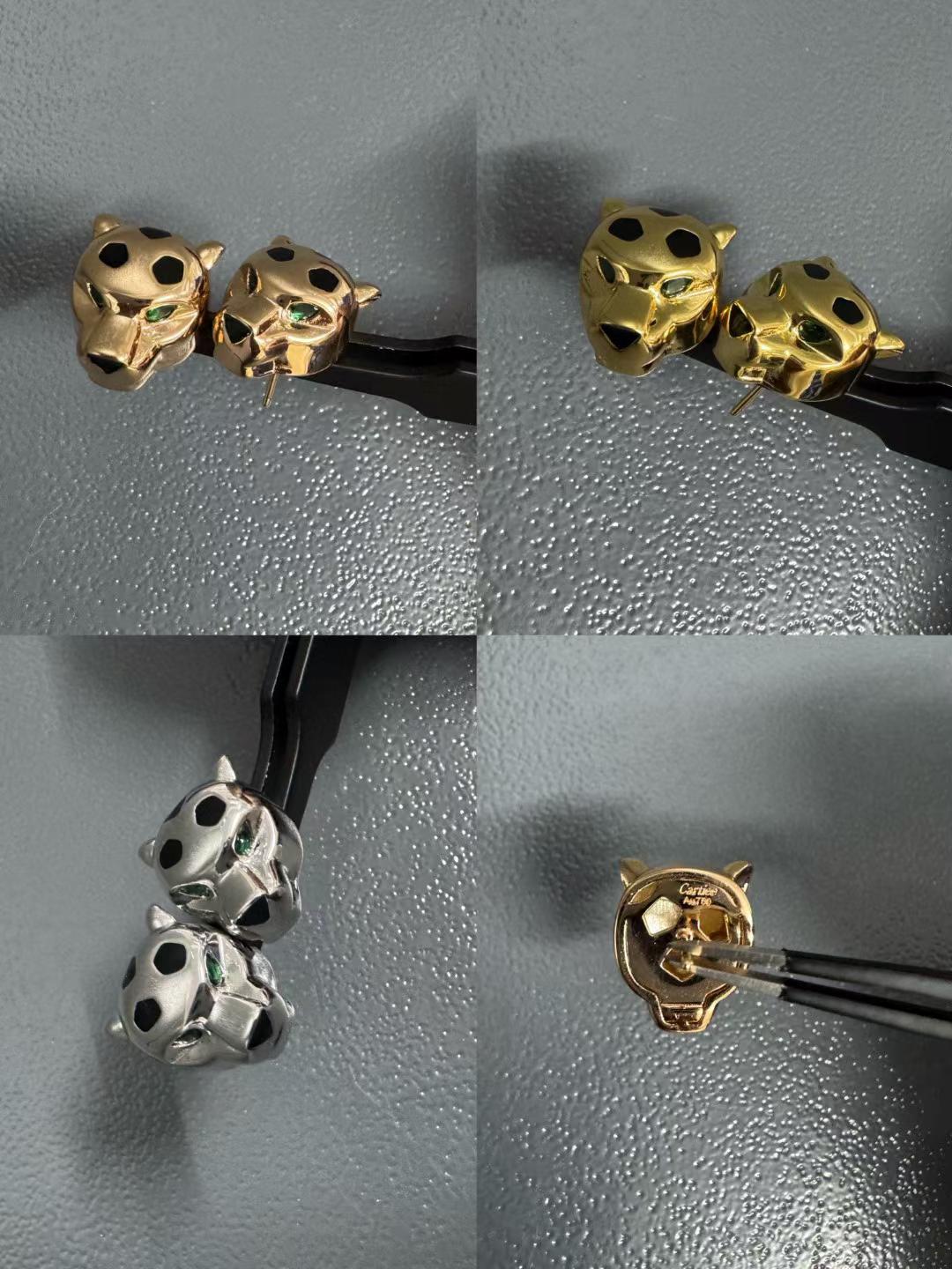 CHRRTAH-PRINT STUD EARRINGS, THREE COLORS