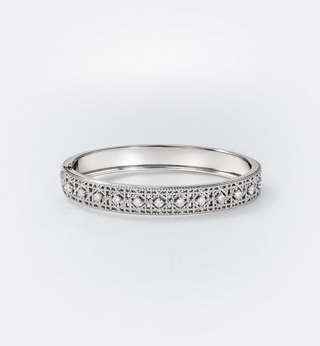 2026 WOVEN-PATTERN BRACELET SET WITH FULL DIAMOND INLAY THREE-COLORS