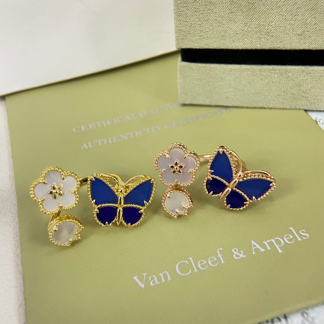 2026 NEW MODEL SPRING LUCKY 3 MOTIF GOLD RING