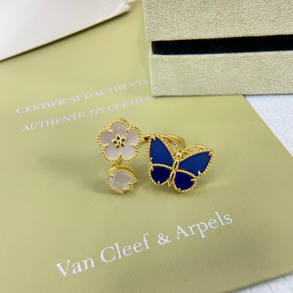 2026 NEW MODEL SPRING LUCKY 3 MOTIF GOLD RING