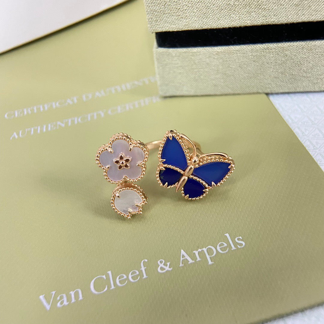2026 NEW MODEL SPRING LUCKY 3 MOTIF GOLD RING
