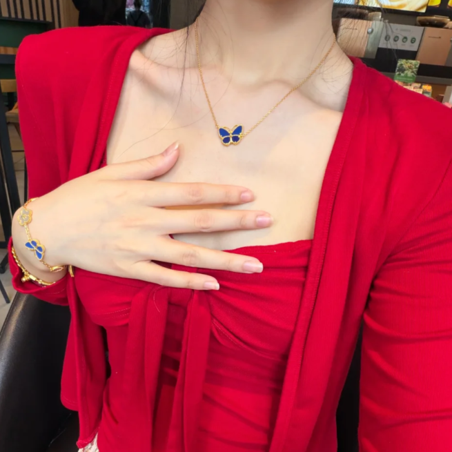 2026 BUTTERFLY BLUE   NECKLACE