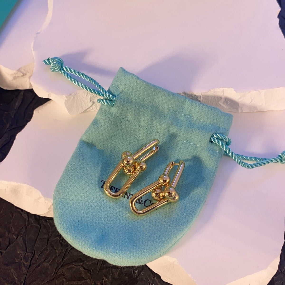 TF U-shaped earrings