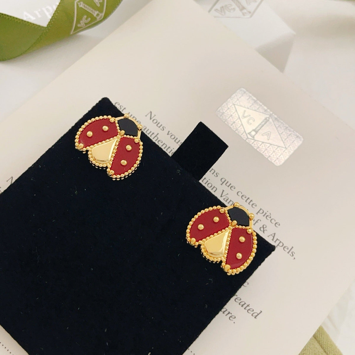 LUCKY LADYBUG EARRINGS