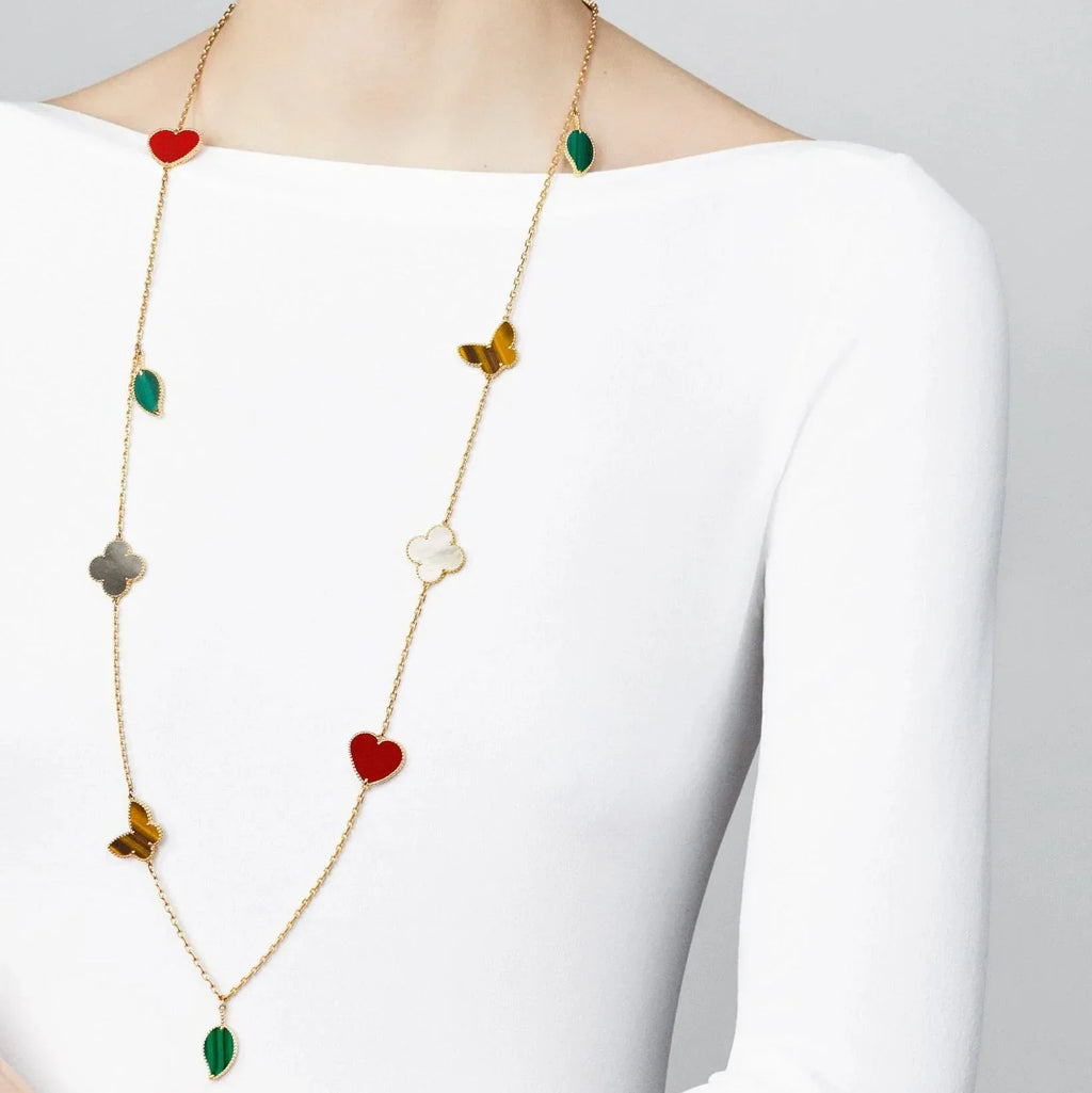 Lucky Alhambra Long Necklace-12 Designs