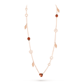 LUCKY SPRING 15 MOTIFS ROSE GOLD NECKLACE