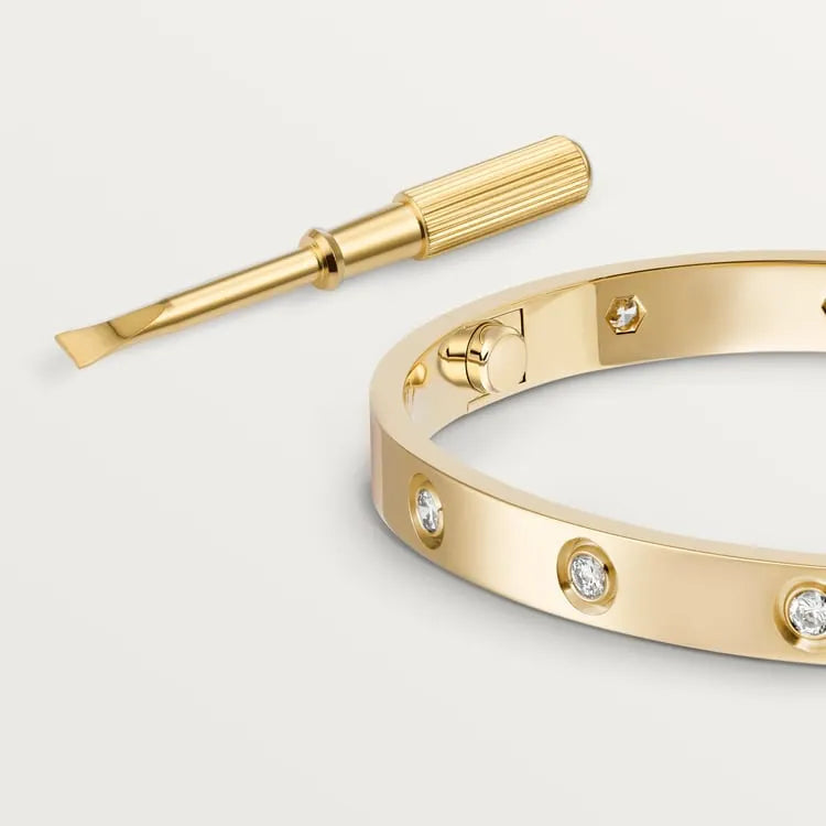 LOVE BRACELET, 10 DIAMONDS [Best Selling]